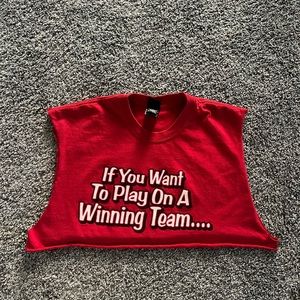 Indiana university cropped tee